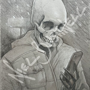 Doomscroll - Original preliminary sketch