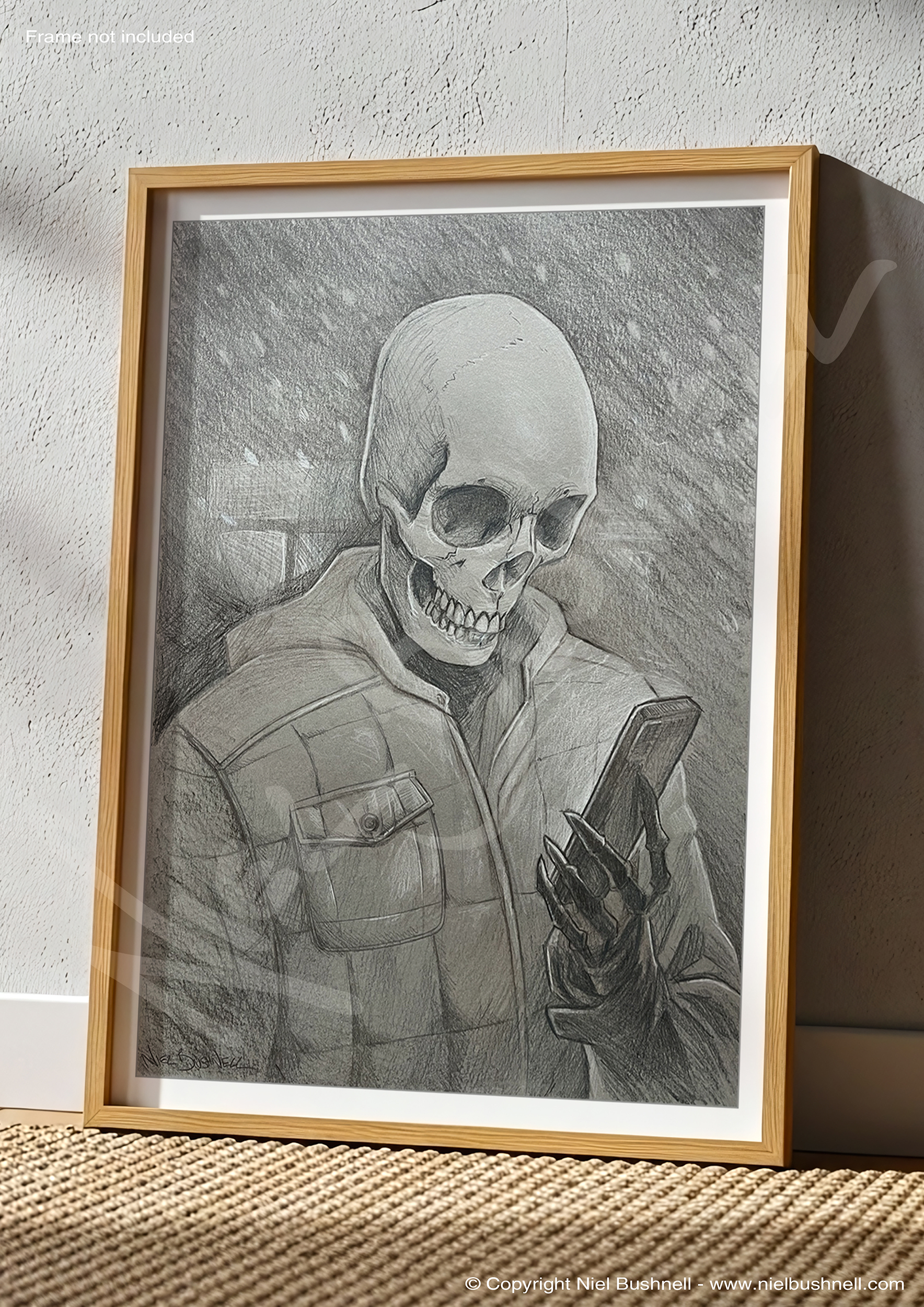 Doomscroll – Original preliminary sketch – Niel Bushnell Art