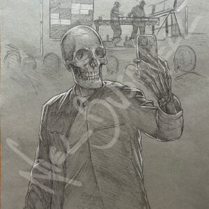 Selfie - Original preliminary sketch