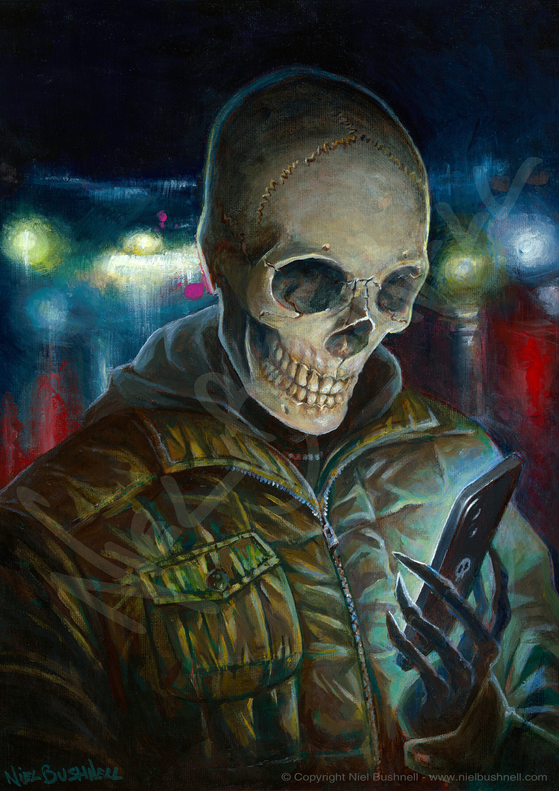 Doomscroll - Original painting